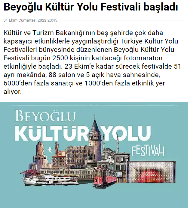 Beyoğlu Kültür Yolu Festivali 